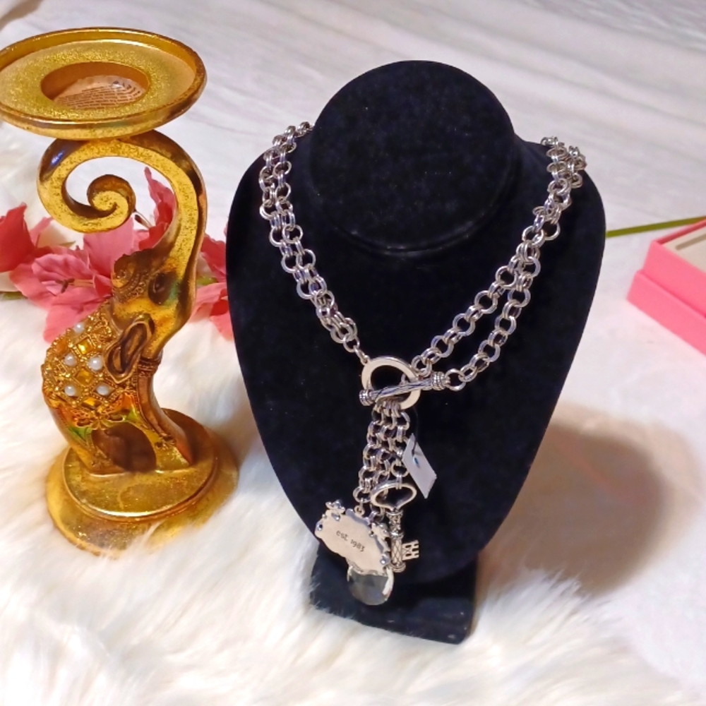 Chicos silver tone necklaces